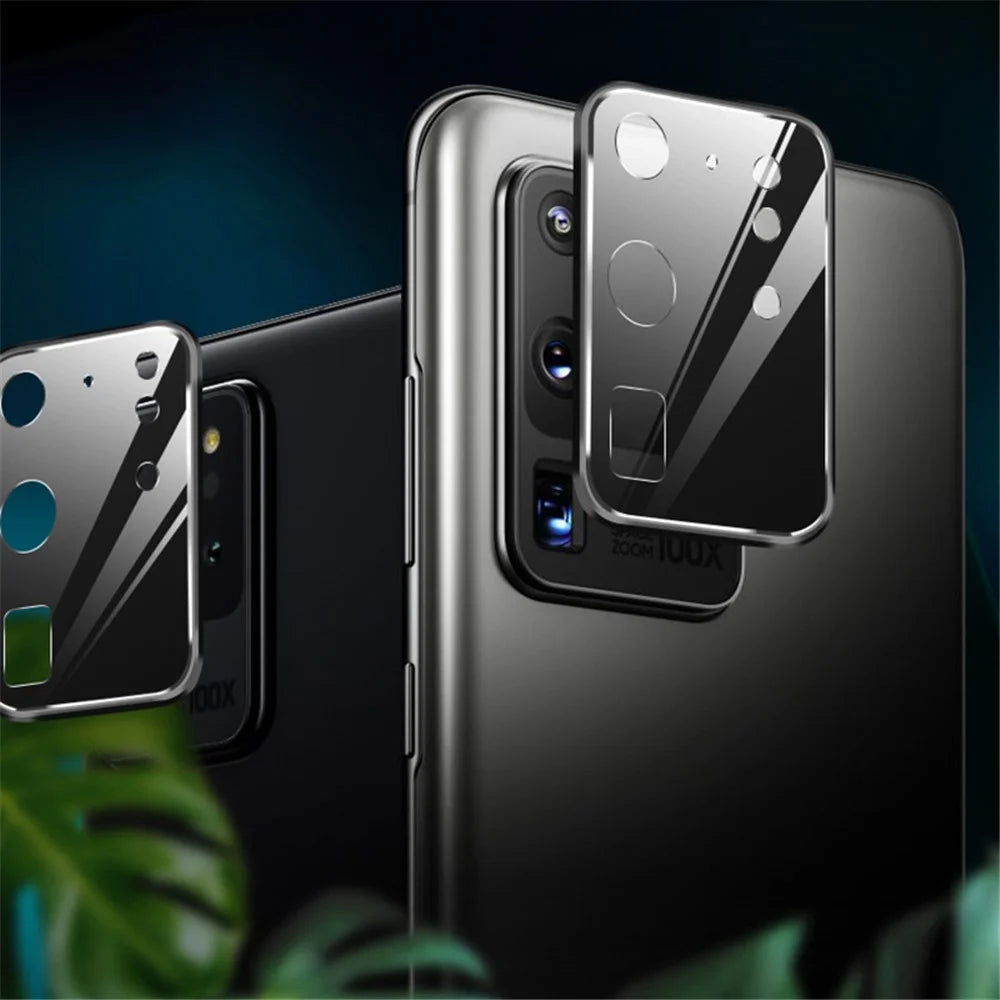 Metal + Tempered Glass Camera Lens Ring Protector for Samsung Galaxy S20 Ultra - 7