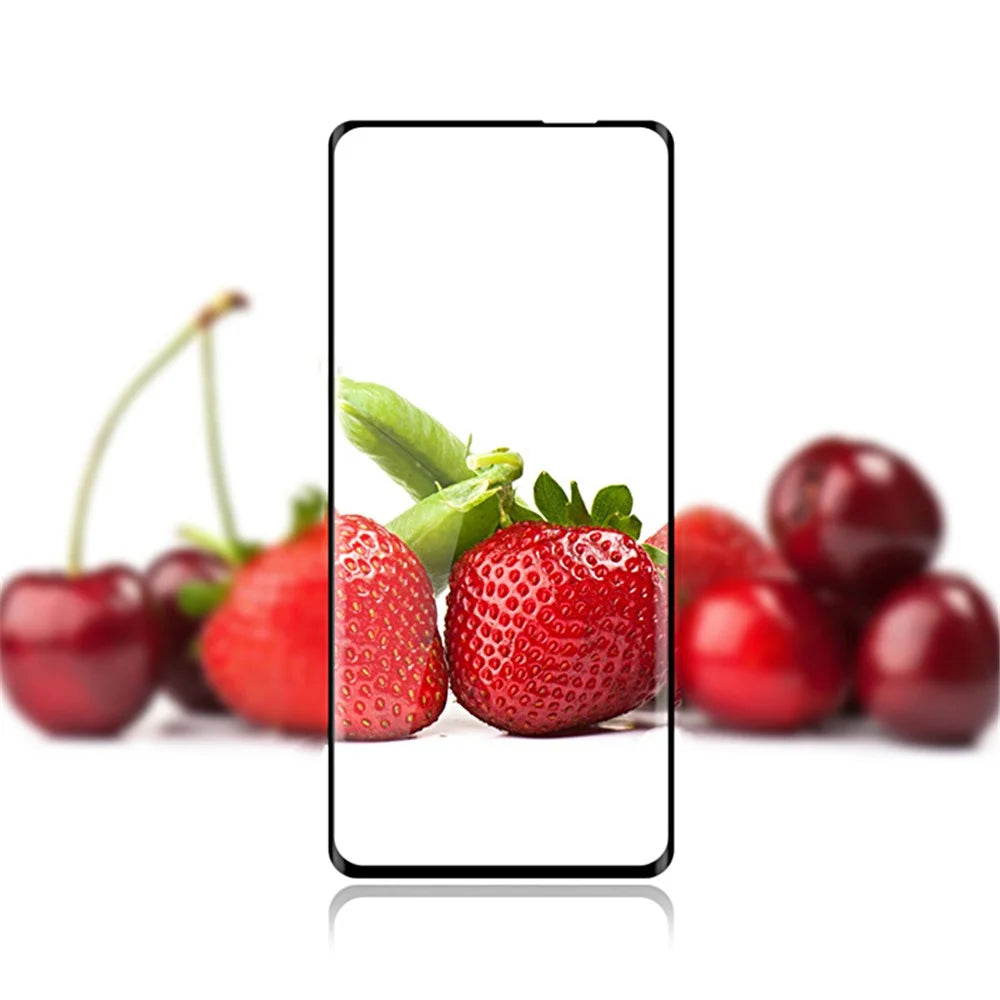 MOCOLO 3D Curved Tempered Glass Film for Oppo Find X2/X2 Pro, Full Screen Full Glue Anti-Scratch Bubble Free HD Clear Screen Film - Black - 3