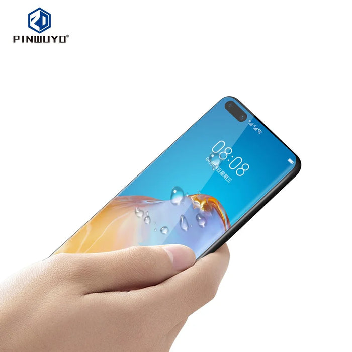PINWUYO Hot Bending 3D Full Coverage Tempered Glass Anti-Explosion Film for Huawei P40 Pro / P40 Pro+ - 5