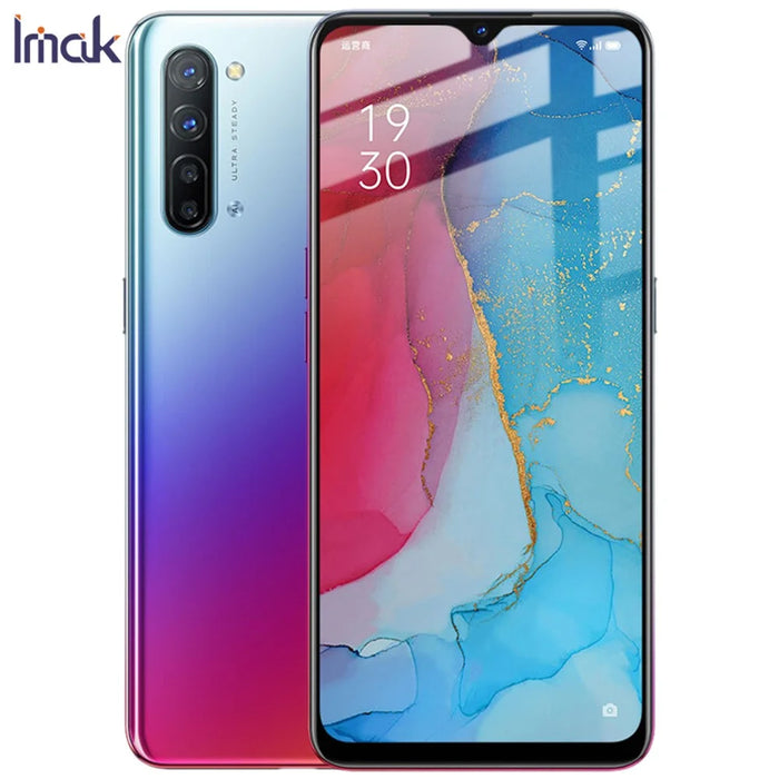IMAK Pro+ Full Coverage Tempered Glass Screen Protection Film for Oppo Reno3/A91 - 5