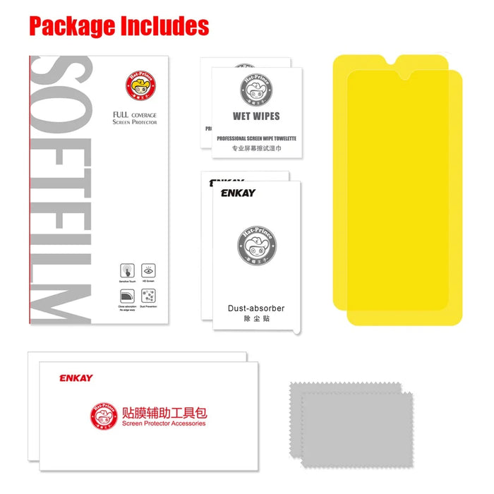 2Pcs ENKAY HAT PRINCE Hydrogel Film Soft 3D Full Size Screen Protector Guard Film for Samsung Galaxy S20 Plus - 7