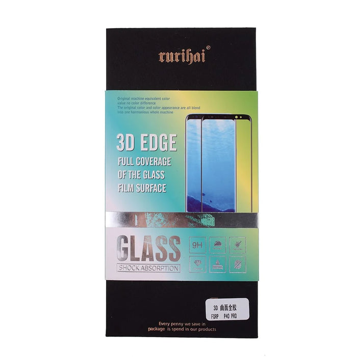 RURIHAI for Huawei P40 Pro [3D Curved Full Glue Full Coverage] AGC Tempered Glass Screen Protector - 6