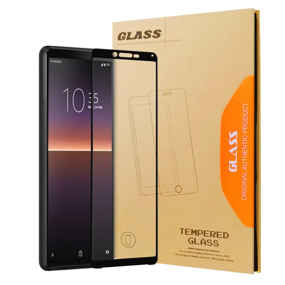 Black Edge Design Full Screen Tempered Glass Phone Screen Film for Sony Xperia 10 II - 1