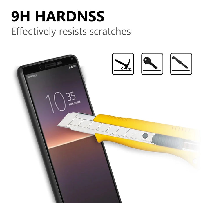 Black Edge Design Full Screen Tempered Glass Phone Screen Film for Sony Xperia 10 II - 3