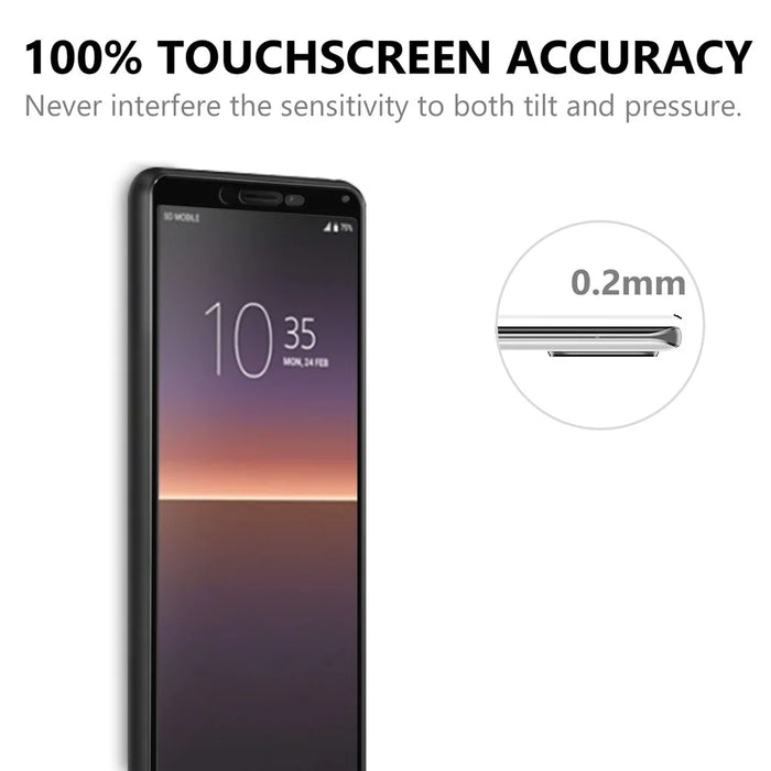 Black Edge Design Full Screen Tempered Glass Phone Screen Film for Sony Xperia 10 II - 6