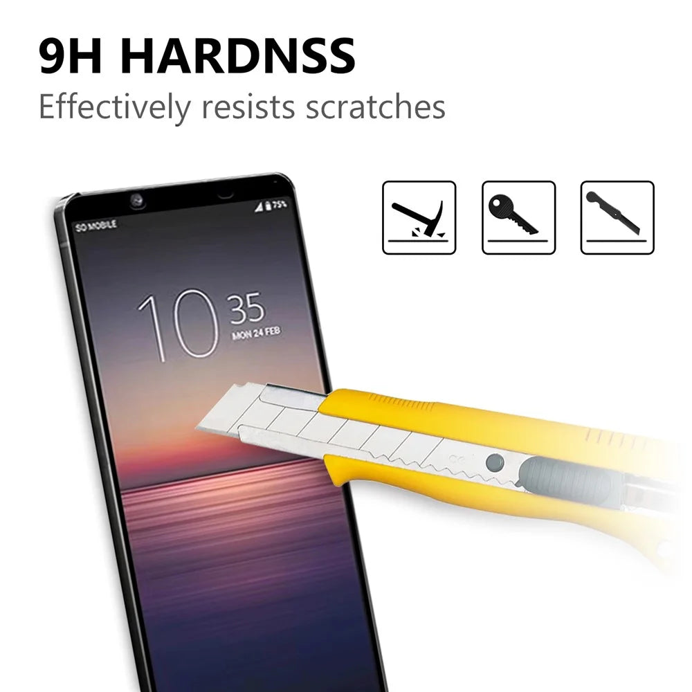 Full Screen Tempered Glass Screen Film for Sony Xperia 1 II - 3