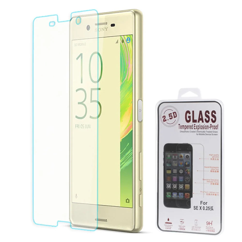 For Sony Xperia X Tempered Glass Screen Protector 0.25mm Arc Edge - 1