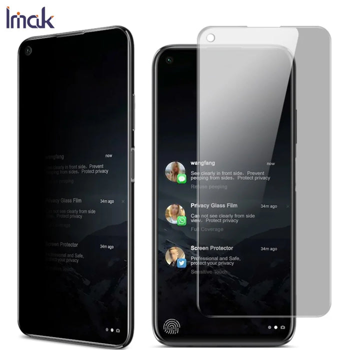 IMAK Privacy Anti-Peep Tempered Glass Screen Protector for Huawei P40 Lite / nova 6 SE / Nova 7i - 2