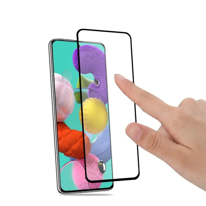 MOCOLO for Samsung Galaxy A51 SM-A515 3D Curved Side Glue Tempered Glass Full Screen Protector Film - Black - 5