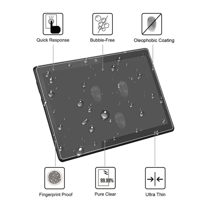 Tempered Glass Screen Protector Guard Film Arc Edge for Lenovo Tab M10 TB-X605F - 2