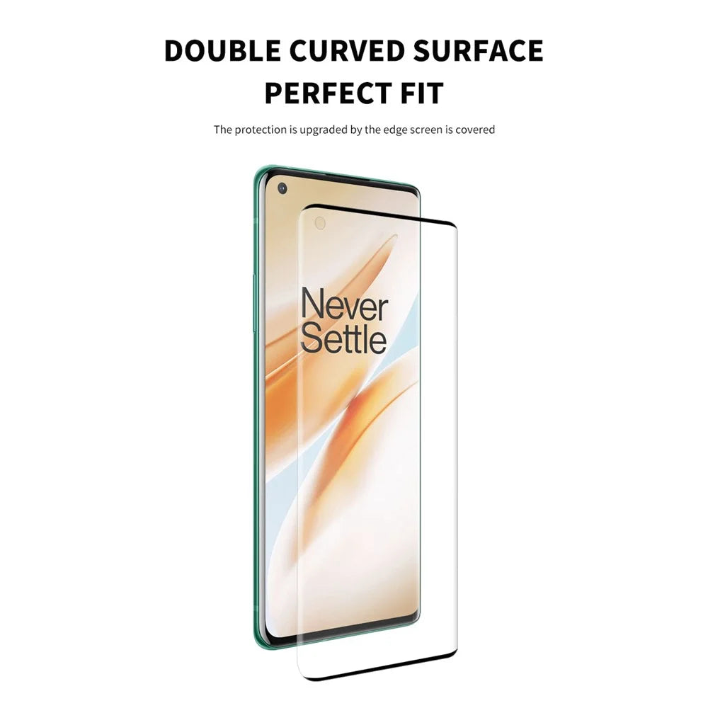 ENKAY HAT PRINCE 0.26mm 9H 3D Full Size Arc Edges Tempered Glass Screen Protector for OnePlus 8 Pro - 2