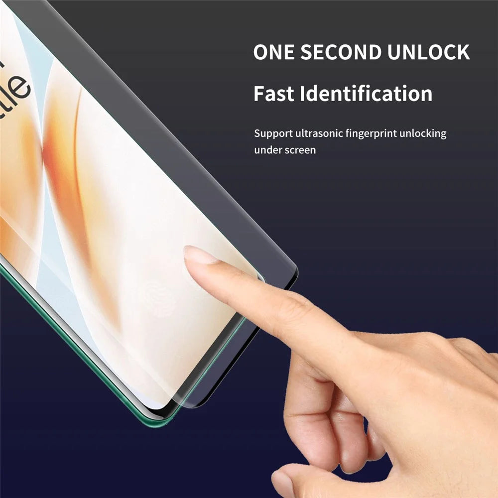 ENKAY HAT PRINCE 0.26mm 9H 3D Full Size Arc Edges Tempered Glass Screen Protector for OnePlus 8 Pro - 4