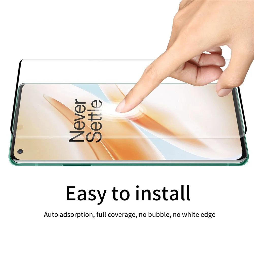 ENKAY HAT PRINCE 0.26mm 9H 3D Full Size Arc Edges Tempered Glass Screen Protector for OnePlus 8 Pro - 6