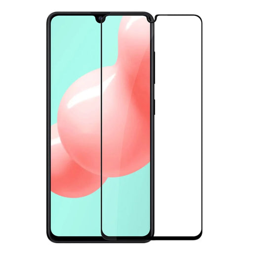 MOCOLO Silk Printing Tempered Glass Full Screen Protector [Full Glue] for Samsung Galaxy A41 (Global Version) - Black - 1