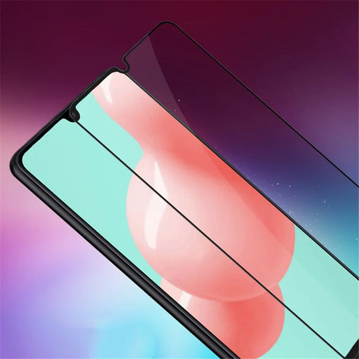 MOCOLO Silk Printing Tempered Glass Full Screen Protector [Full Glue] for Samsung Galaxy A41 (Global Version) - Black - 2