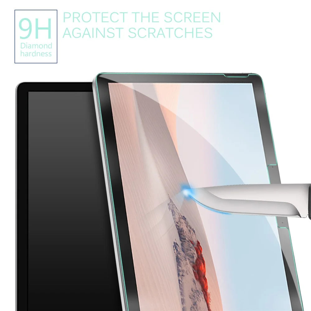 For Microsoft Surface Go 2/3 Tempered Glass Screen Protector Full Cover Anti-Scratch Arc Edge Film - 3