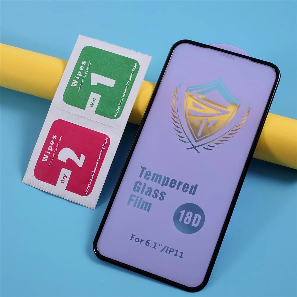 Full Size PC Edge Tempered Glass Screen Protector for iPhone XR/11 6.1 inch - 4
