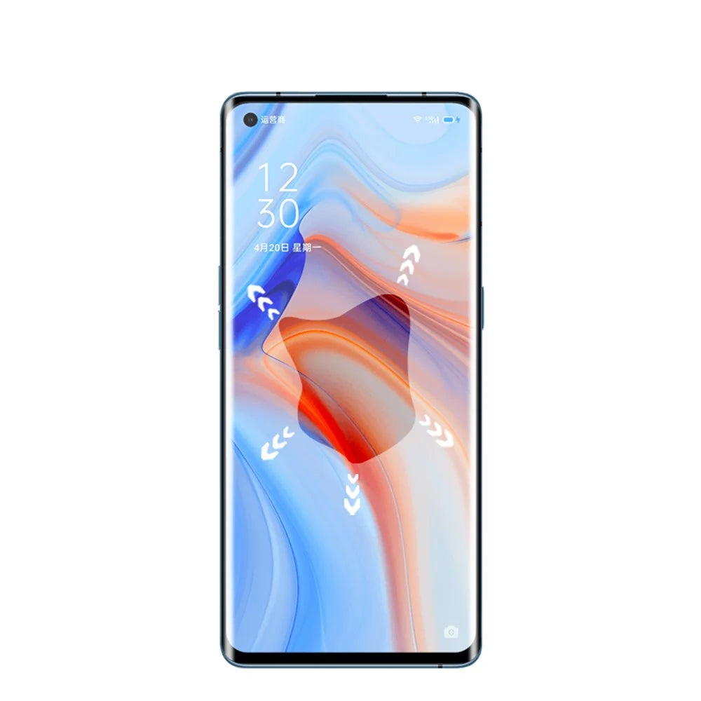 MOCOLO 3D Curved Screen Protector for OnePlus 8/Oppo Reno 3 Pro 5G/Reno4 Pro 5G/Reno 5 Pro 5G, Full Coverage Full Glue HD Tempered Glass Film - 7