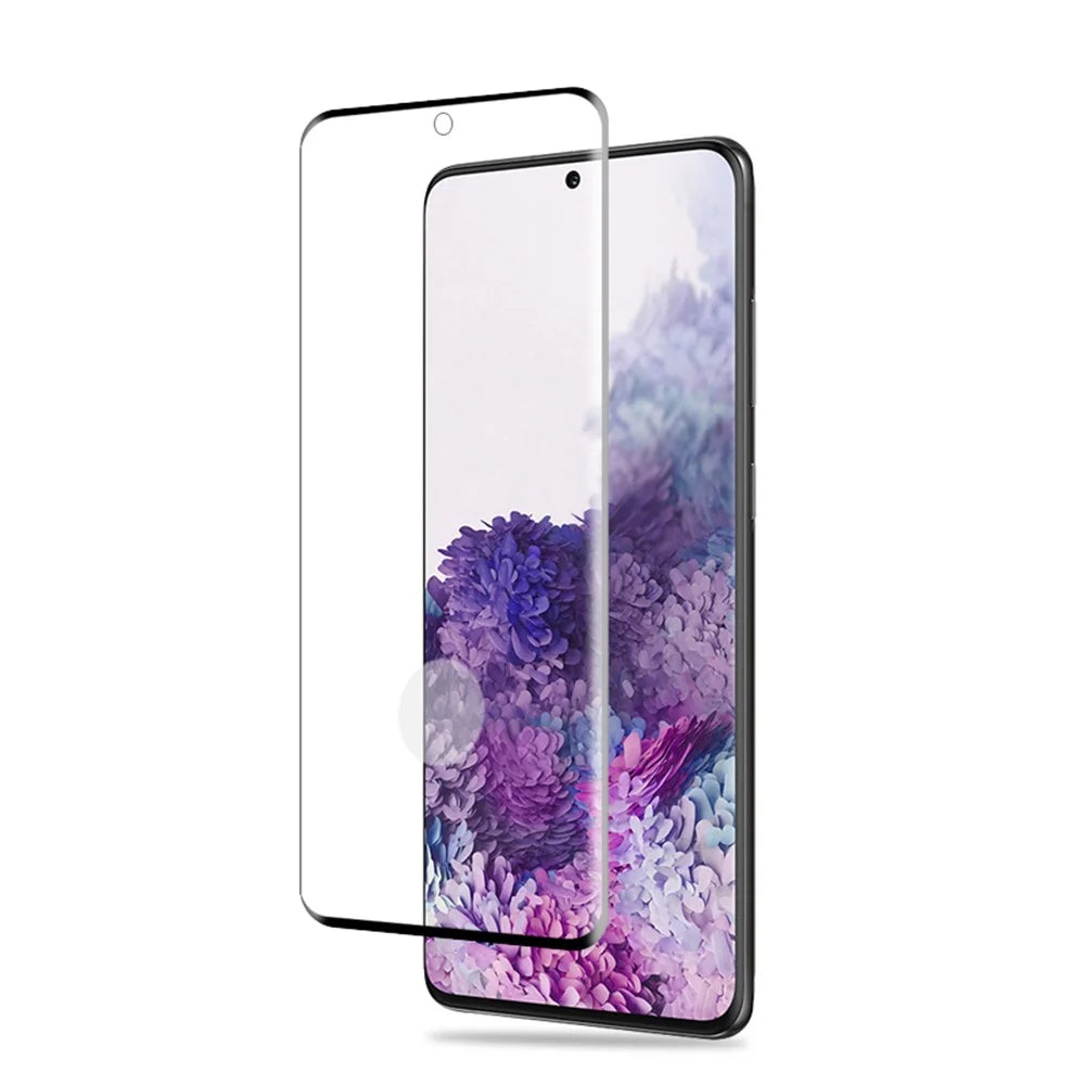 AMORUS Full Coverage 3D Curved Full Glue Tempered Glass Screen Protector for Samsung Galaxy S20 Plus (Support Ultrasonic Fingerprint Unlock) - 2