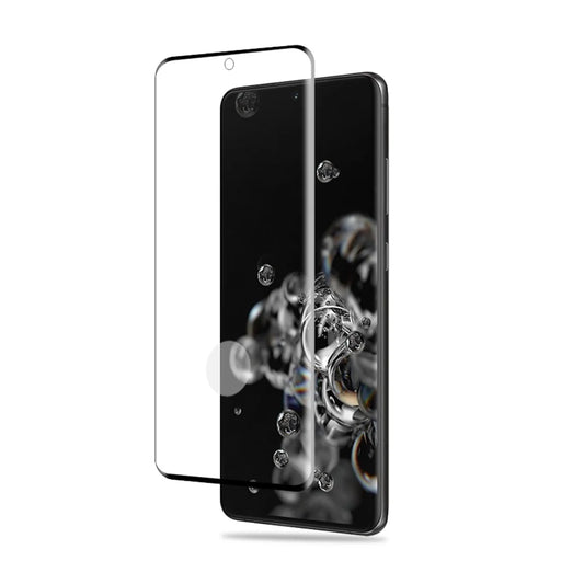 AMORUS for Samsung Galaxy S20 Ultra Full Coverage 3D Curved Full Glue Tempered Glass Screen Film [Support Ultrasonic Fingerprint Unlock] - 2