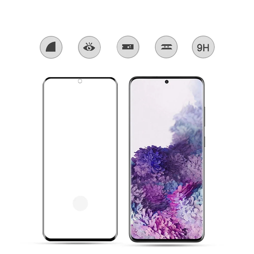 MOCOLO for Samsung Galaxy S20 Plus 3D Curved Full Screen Full Glue Tempered Glass Screen Protector [Support Ultrasonic Fingerprint Unlock] - 2