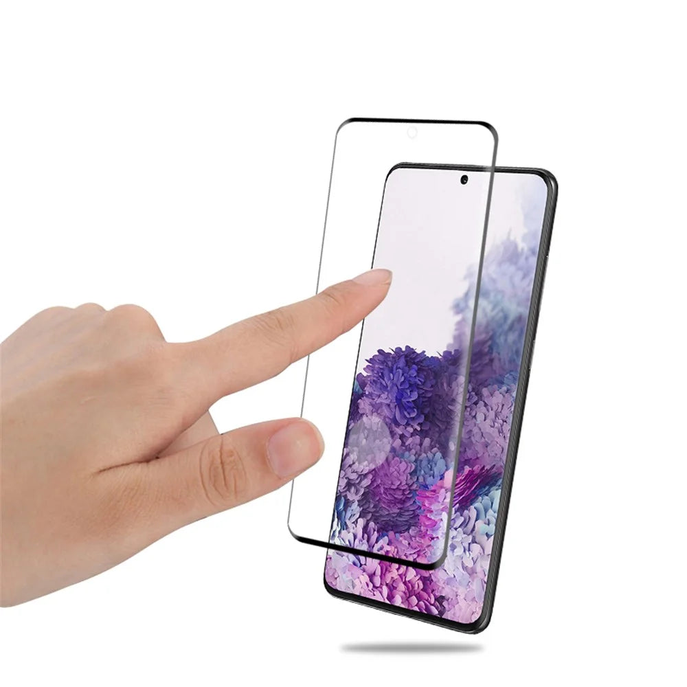 MOCOLO for Samsung Galaxy S20 Plus 3D Curved Full Screen Full Glue Tempered Glass Screen Protector [Support Ultrasonic Fingerprint Unlock] - 5