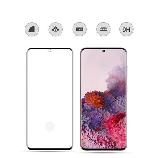 MOCOLO for Samsung Galaxy S20 4G/S20 5G 3D Curved Full Screen Full Glue Tempered Glass Screen Guard Film [Support Ultrasonic Fingerprint Unlock] - 2