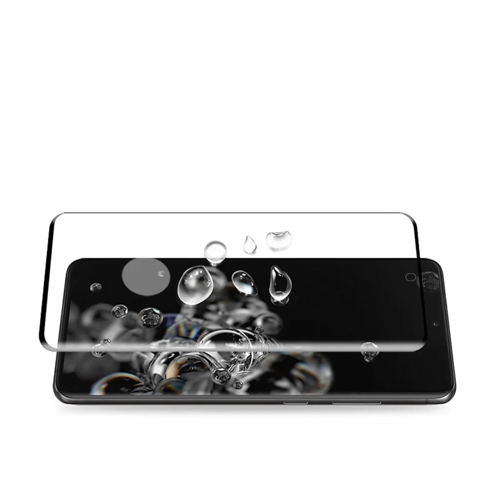 MOCOLO for Samsung Galaxy S20 Ultra 3D Curved Full Screen Full Glue Tempered Glass Screen Protective Film [Support Ultrasonic Fingerprint Unlock] - 6