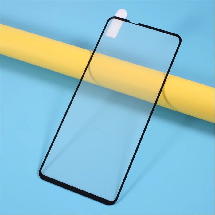Silk Print Full Size Full Glue Tempered Glass Screen Protector for Samsung Galaxy A21s - 1