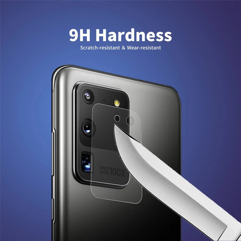 2Pcs ENKAY HAT PRINCE [0.2mm 9H 2.15D Arc Edges] Tempered Glass Back Camera Lens Guard Films for Samsung Galaxy S20 Ultra - 4