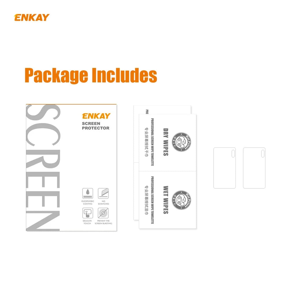 2Pcs ENKAY HAT PRINCE for Huawei P40 [0.2mm 9H 2.15D Arc Edges] Tempered Glass Back Camera Lens Guard Films - 7