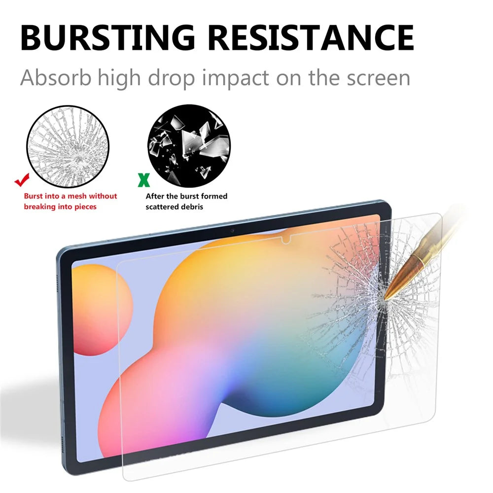 Anti-Scratch Ultra Clear Arc Edge Premium Tempered Glass Full Screen Film for Samsung Galaxy Tab S11 / S10 Lite / S10 FE / S9 FE / S9 / S8 / S7 - 3