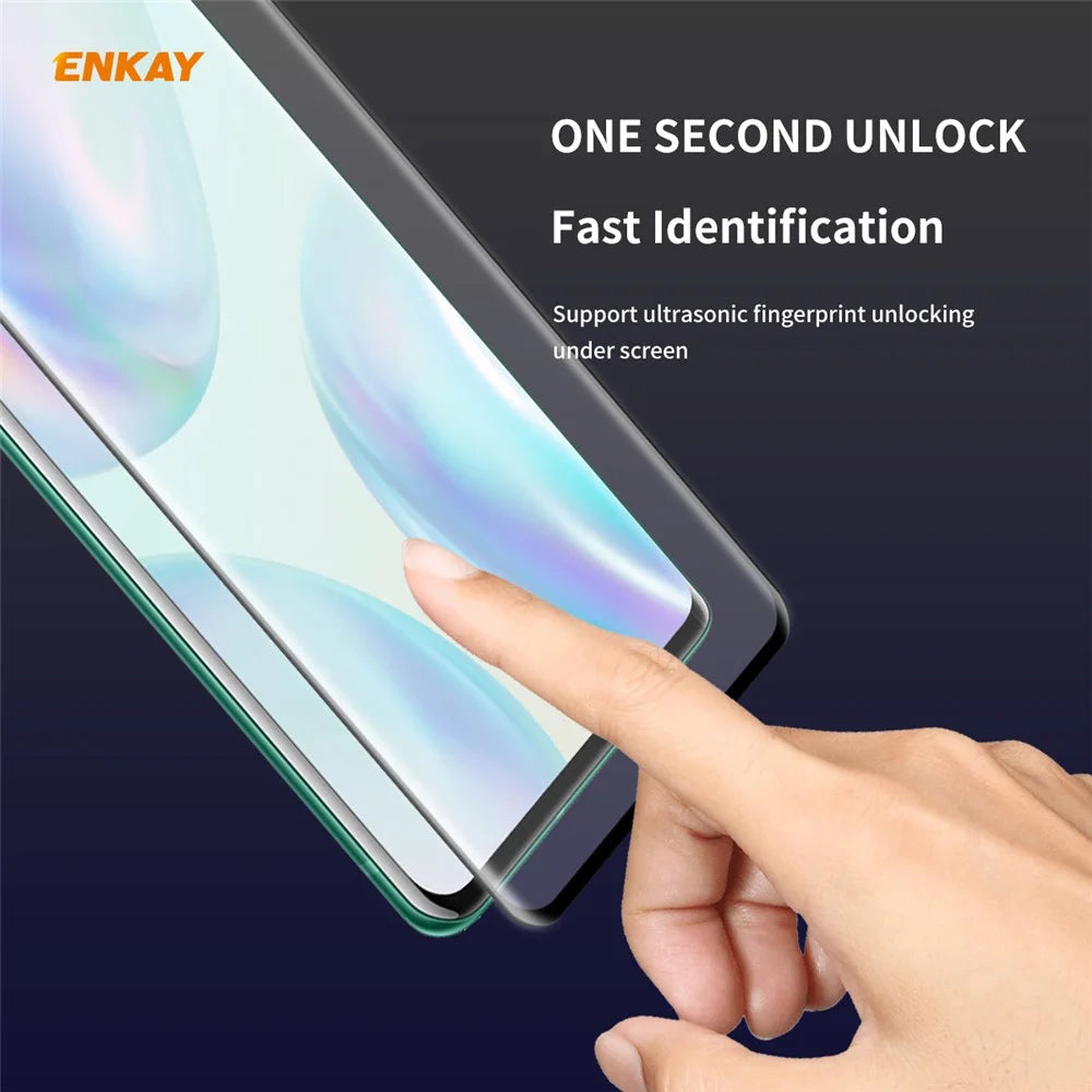 ENKAY 0.26mm 9H 3D Curved Full Glue Tempered Glass Full Screen Film for OnePlus 8 - 5