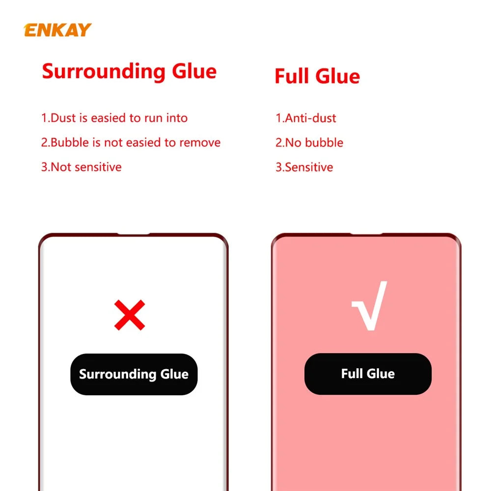 ENKAY 0.26mm 9H 3D Curved Full Glue Tempered Glass Full Screen Film for Samsung Galaxy S10 - 2
