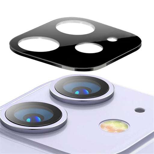 ENKAY Fully Covering Ultra Clear Phone Camera Lens Film Protector for Apple iPhone 11 6.1 inch - Black - 1