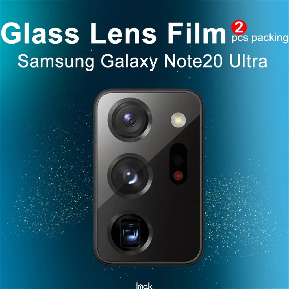 IMAK 2Pcs/Pack Ultra Clear Glass Phone Lens Cover Film for Samsung Galaxy Note20 Ultra 4G/5G - 4