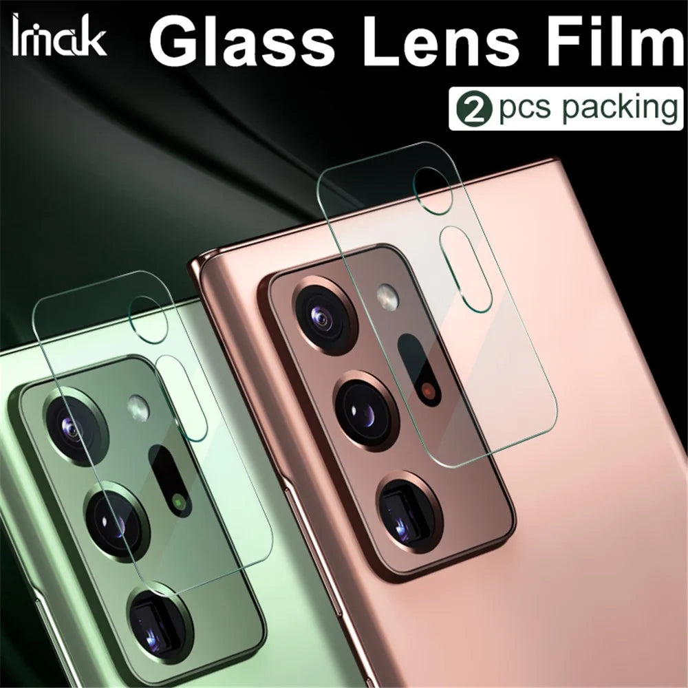 IMAK 2Pcs/Pack Ultra Clear Glass Phone Lens Cover Film for Samsung Galaxy Note20 Ultra 4G/5G - 5
