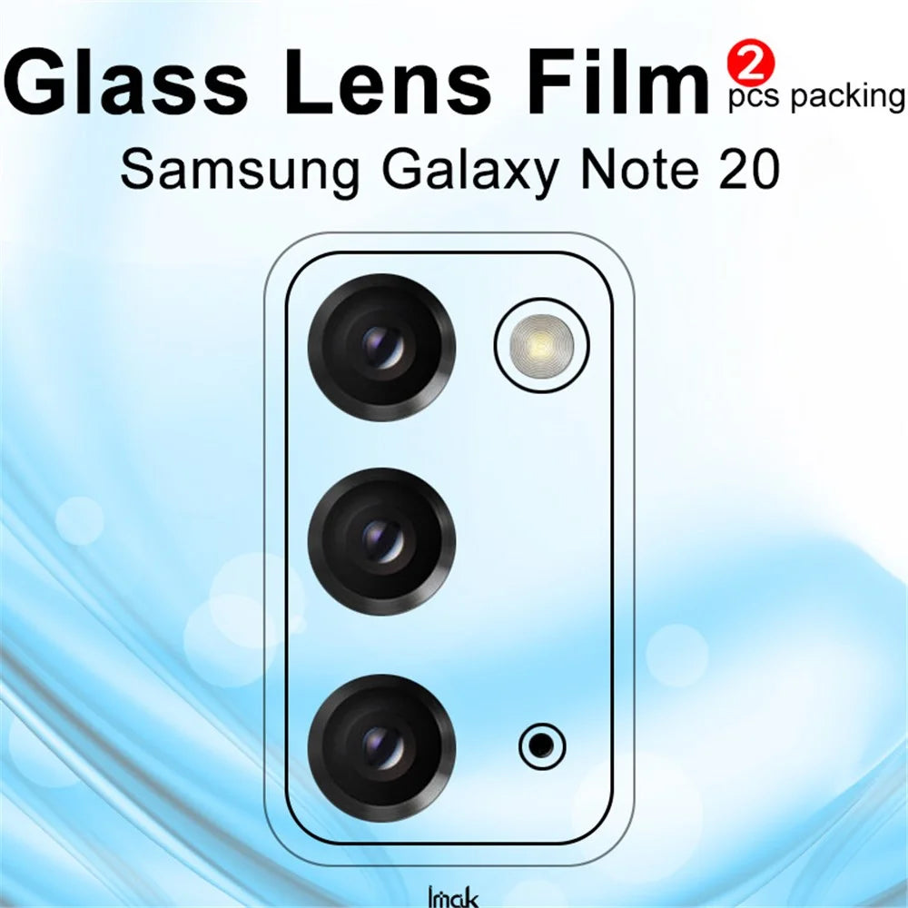 IMAK 2Pcs/Pack Ultra Clear Glass Camera Lens Film for Samsung Galaxy Note20 4G/5G - 2