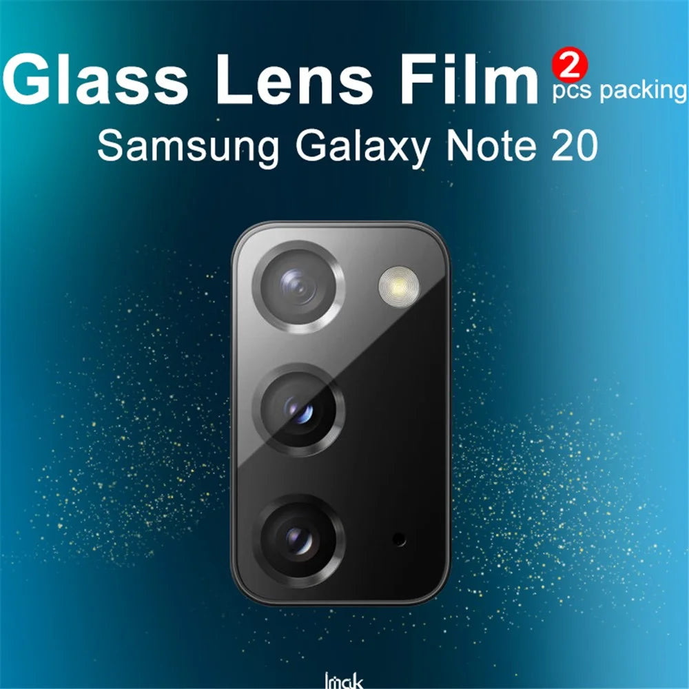 IMAK 2Pcs/Pack Ultra Clear Glass Camera Lens Film for Samsung Galaxy Note20 4G/5G - 3