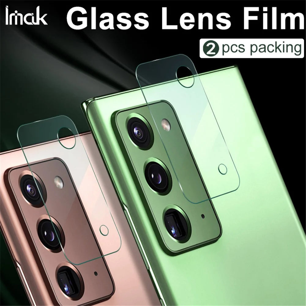 IMAK 2Pcs/Pack Ultra Clear Glass Camera Lens Film for Samsung Galaxy Note20 4G/5G - 4