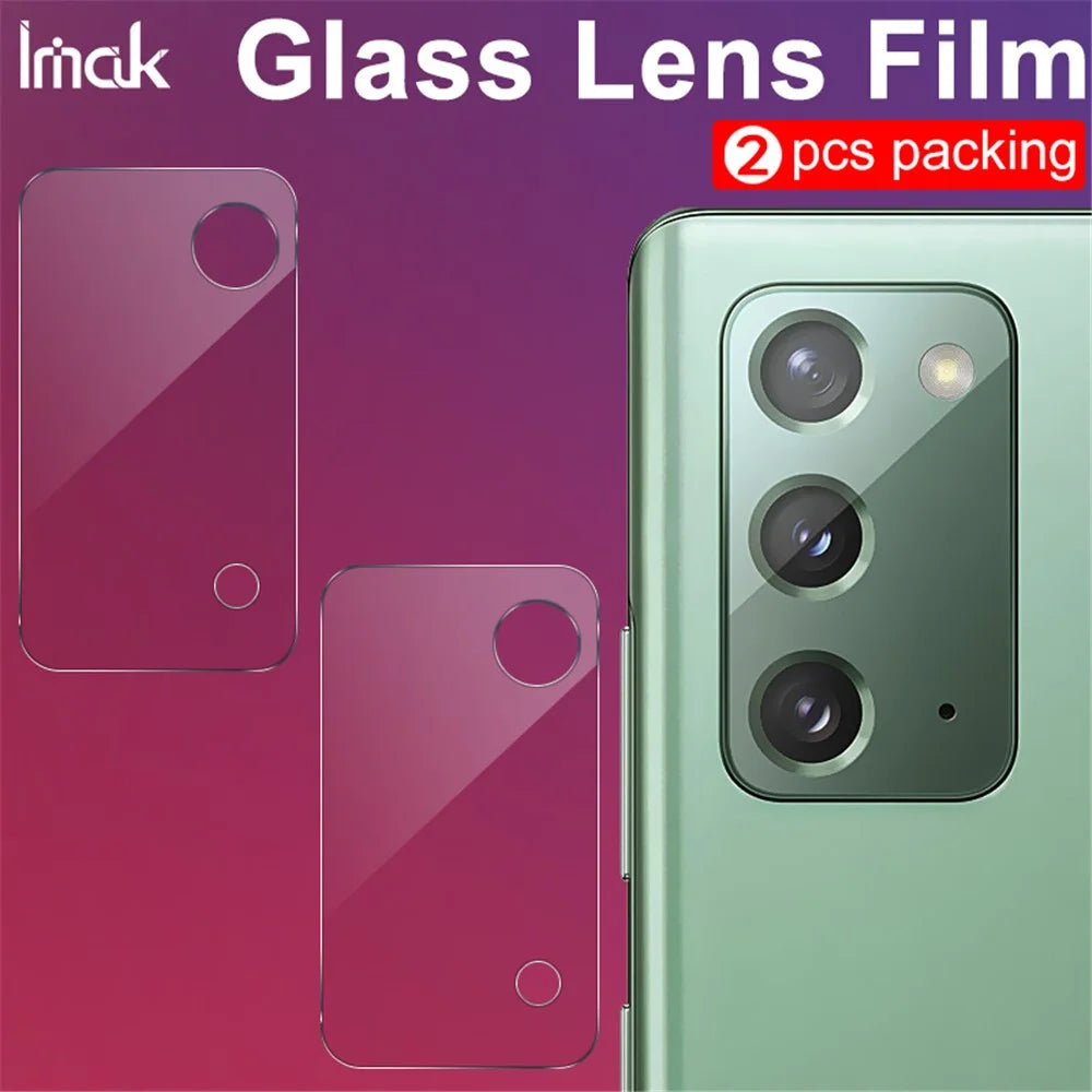 IMAK 2Pcs/Pack Ultra Clear Glass Camera Lens Film for Samsung Galaxy Note20 4G/5G - 5