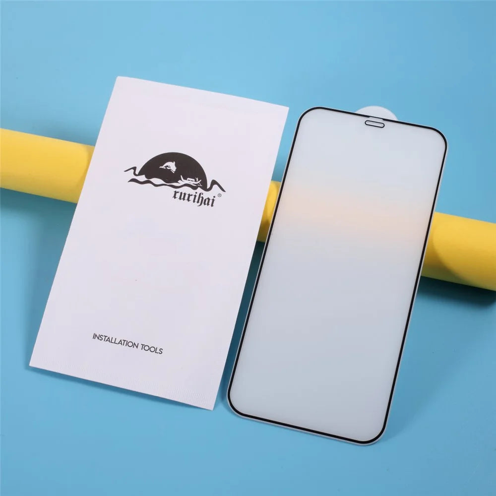 RURIHAI for iPhone 12 Max 6.1 inch Ultra Clear 2.5D Full Covering Tempered Glass Protector Film - 5