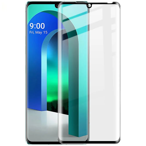IMAK Side Glue 3D Curved Full Cover Tempered Glass Screen Film Anti-Scratch Protector Film for LG Velvet - 1