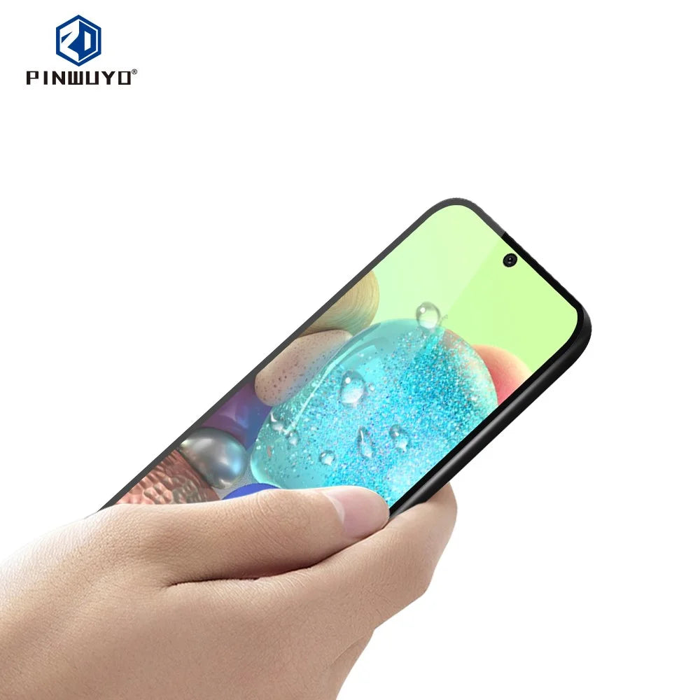PINWUYO 3D Curved Shatterproof Anti-fingerprint Tempered Glass Full Screen Film for Samsung Galaxy A71 5G SM-A716 - 4