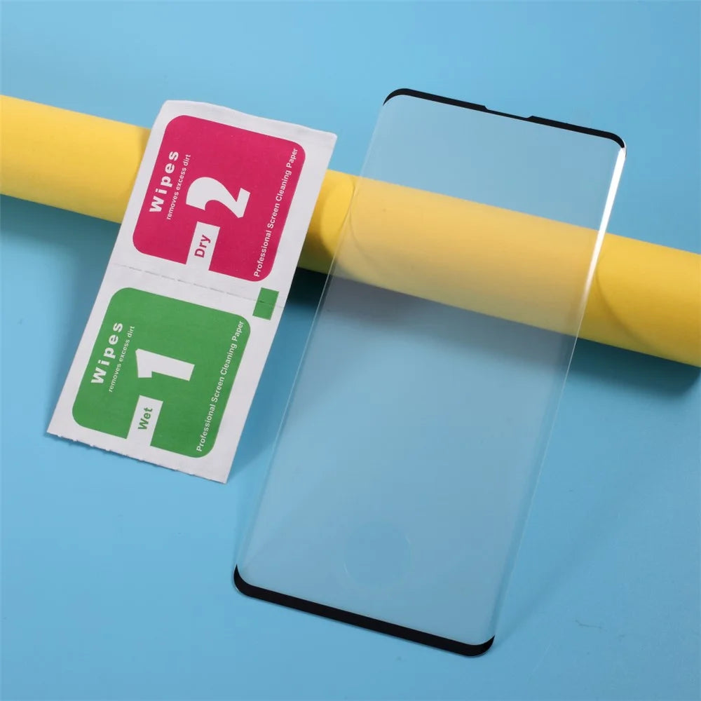 Full Covering Silk Printing Tempered Glass Screen Film Protector [Support Fingerprint Unlock] for Samsung Galaxy S10 - 6