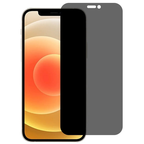 Anti-peep Privacy Tempered Glass Screen Protector 0.3mm Arc Edge for iPhone 12 mini - 1