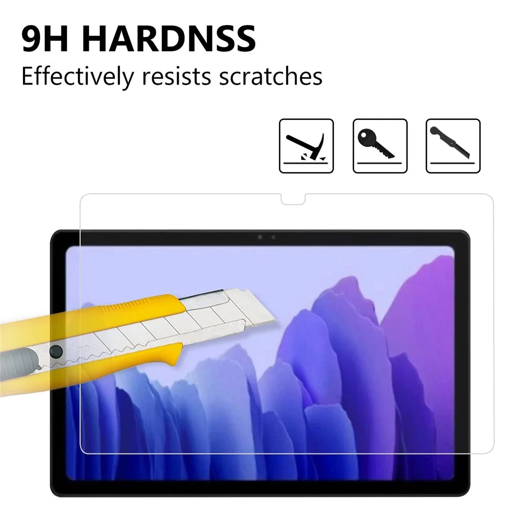 Anti-fingerprint Dust-proof Full Coverage Tempered Glass Screen Protector Film [Straight Edge] for Samsung Galaxy Tab A7 10.4 (2020) / (2022) T500 - 5