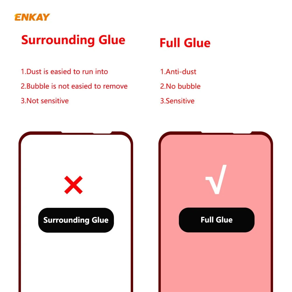 ENKAY Full Glue Full Size 0.26mm 9H 2.5D Tempered Glass Screen Protector for Huawei P40 lite 4G/Nova 7i/Nova 6 SE - 3