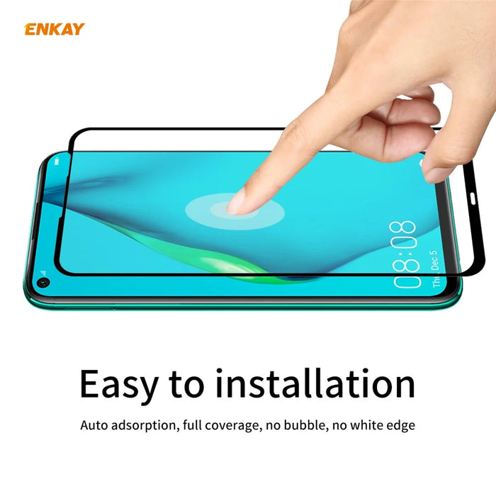 ENKAY Full Glue Full Size 0.26mm 9H 2.5D Tempered Glass Screen Protector for Huawei P40 lite 4G/Nova 7i/Nova 6 SE - 6