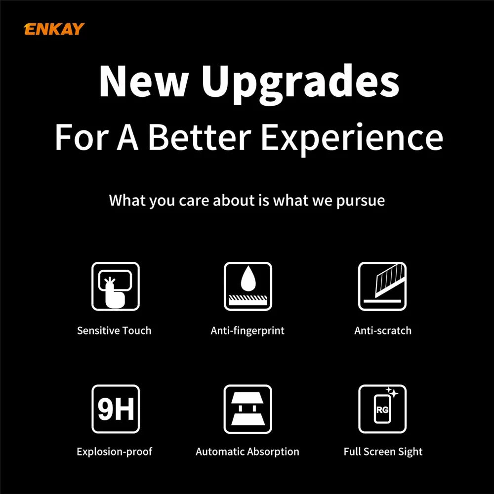 ENKAY HAT PRINCE Full Glue Full Size 0.26mm 9H 2.5D Tempered Glass Screen Protector for Samsung Galaxy M31 / Galaxy M21 - 2